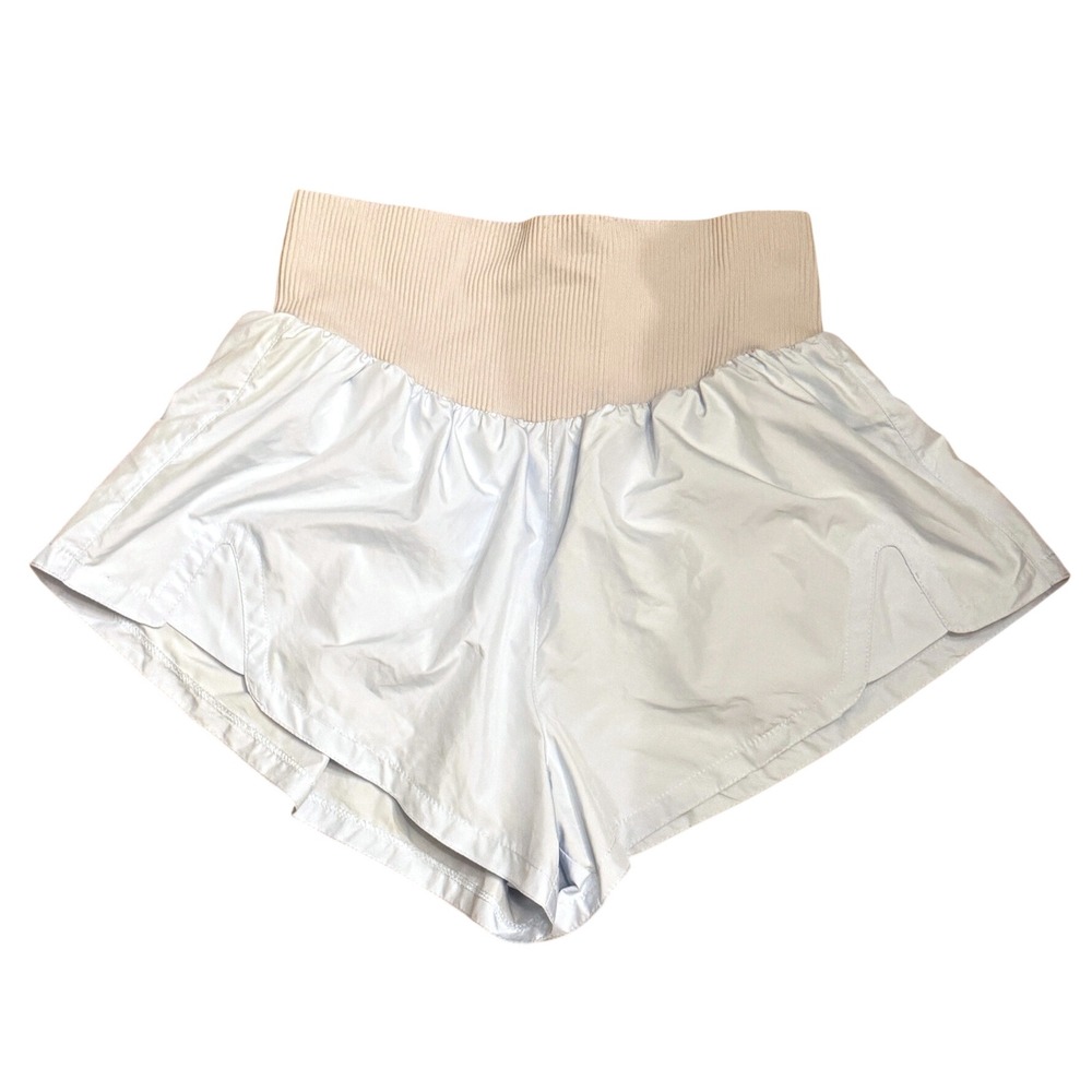 Free People Movement The Way Home Shorts Light Blue High Waist Running Gym S
